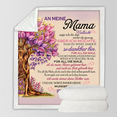 "An meine Mama" Decke - Baum